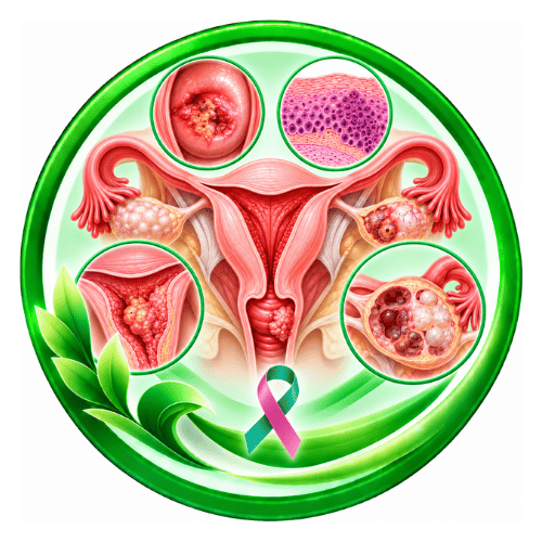 Gynecological cancers and precancerous conditions